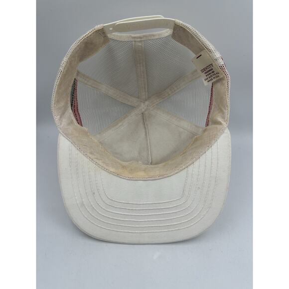 Vintage Ford Motorcraft Air Force 3 Stripe Snapback Hat Identity Tag USA Made - Picture 10 of 14